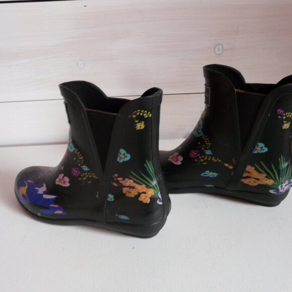 London Fog Piccadilly Rain Boot - Black Multi 6 - Picture 7 of 10